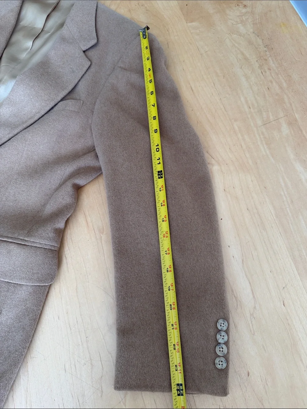 VTG Andhurst Men's Classic Tan Wool Blazer